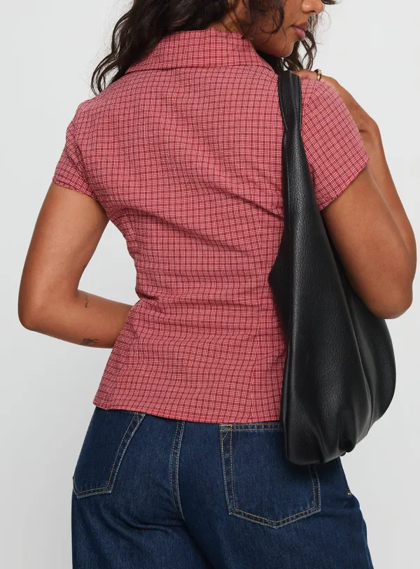 Weekend Button Up Collared Blouse