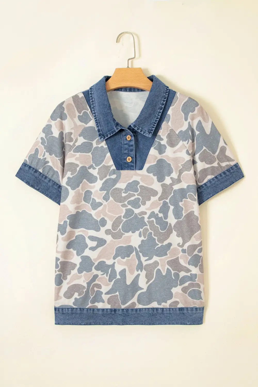 Patchwork Polo T-Shirt