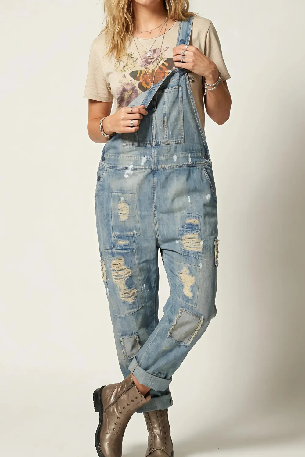 Endless Travels Overalls Chambray Denim
