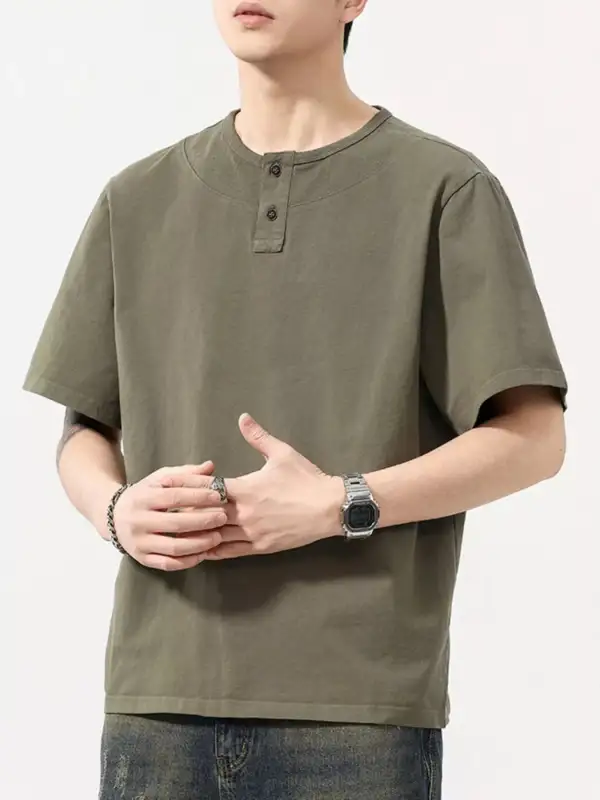 Clean Look Round Neck Short Sleeve T-Shirt