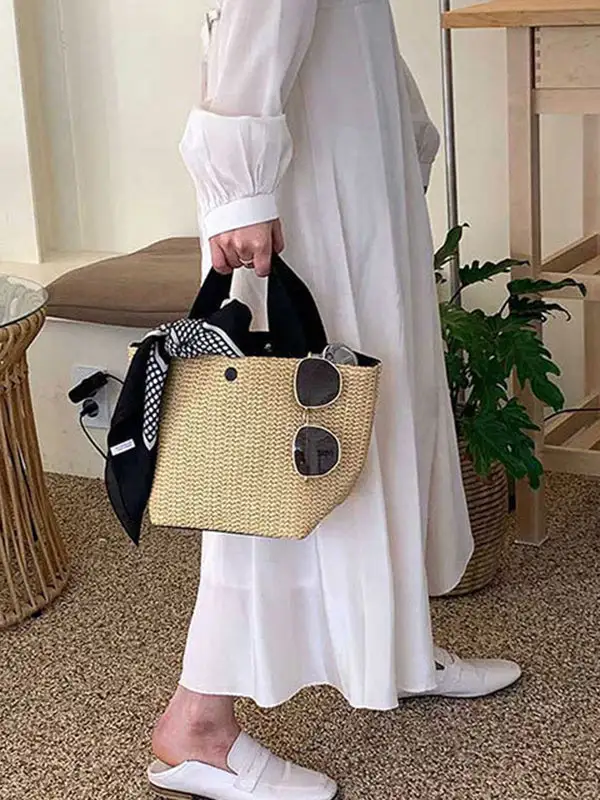 Modern Woven Vintage Shoulder Bag