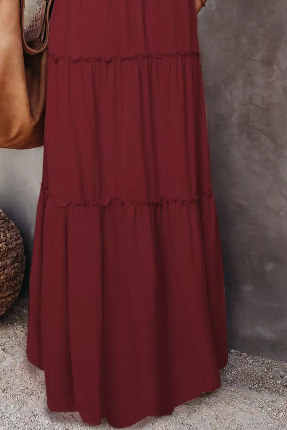 Neat Drawstring Frill Skirt