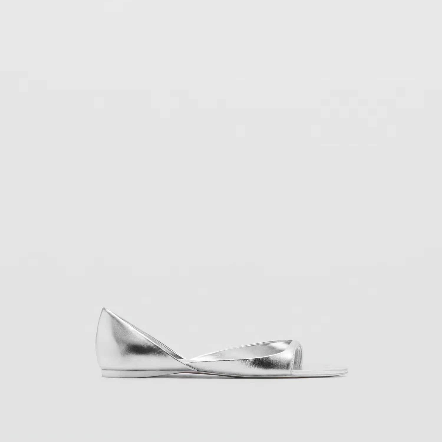 Solviera Silver Slip-On Flats