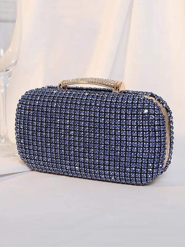 Crystal Chain Rhinestone Clutch Bag