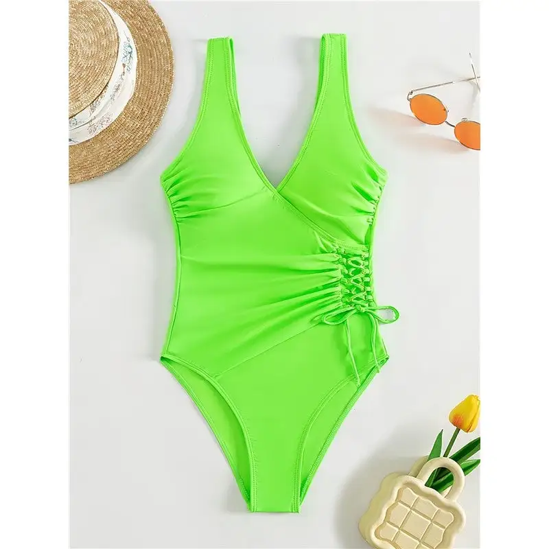 High Waist One Piece Swimsuit