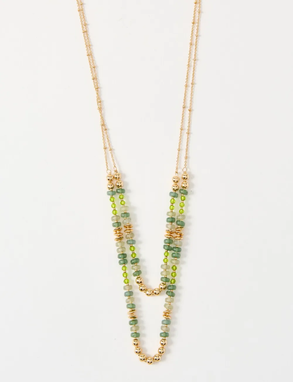 Delicate And Gorgeous Green Beaded Necklace