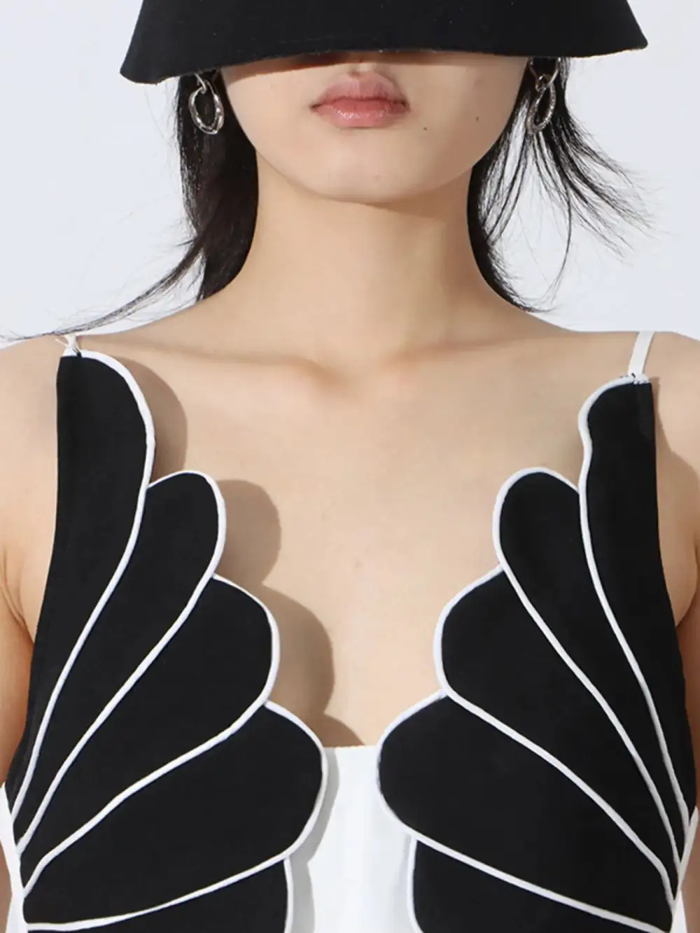 Contrast Sleeveless Wide Leg Jumpsuit
