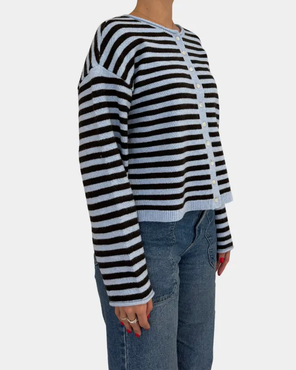 Relaxed Dover Stripe Cardigan