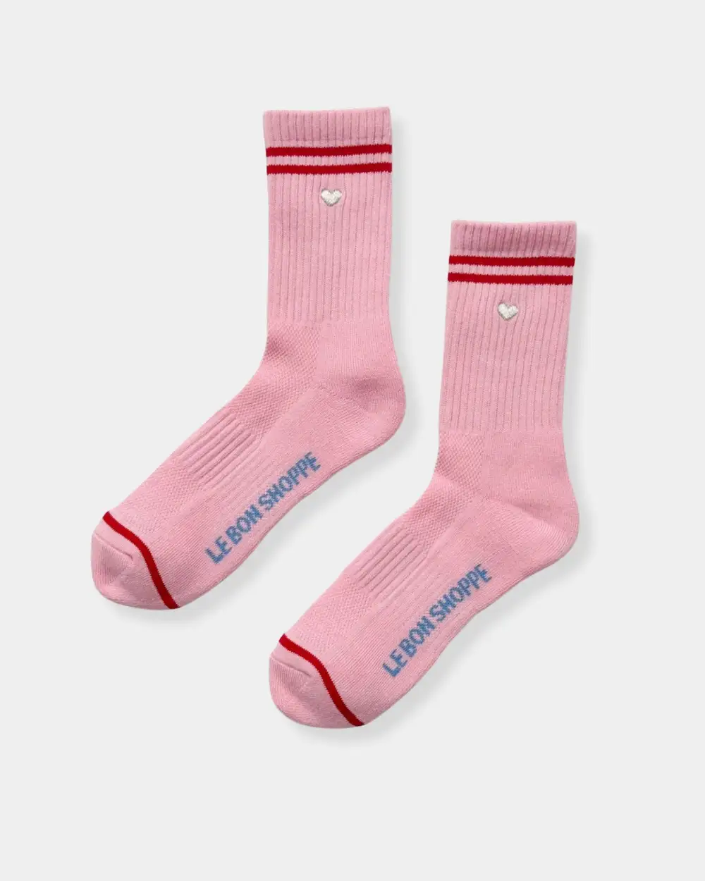 Embroidered Heart Boyfriend Socks