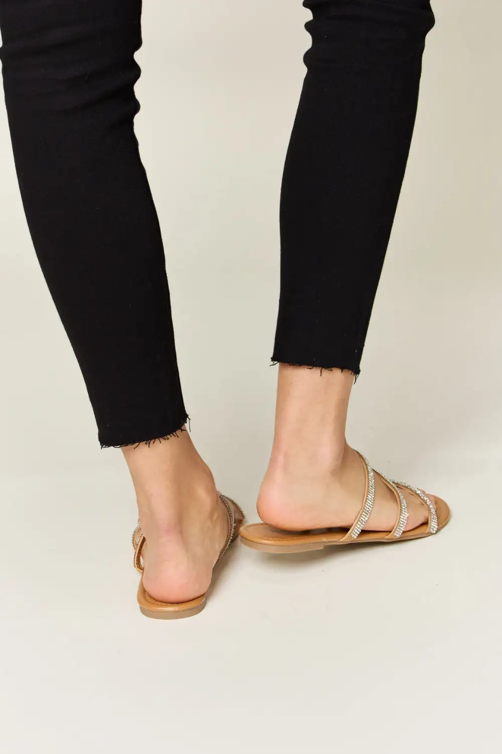 Modern Flats Rhinestone Sandals