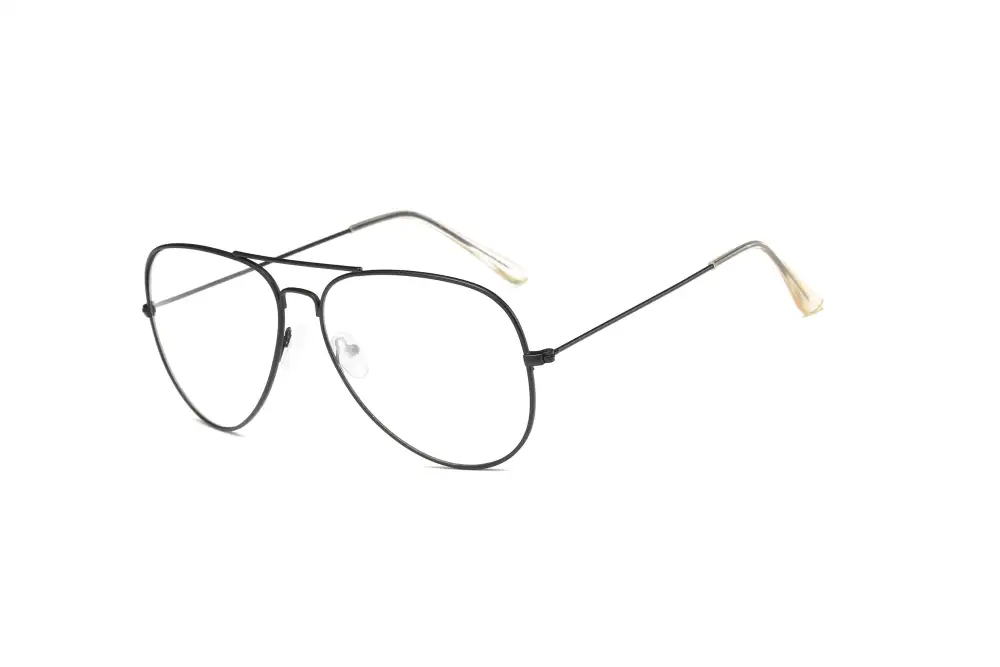 Classic Pilot Clear Lens Aviator Sunglasses