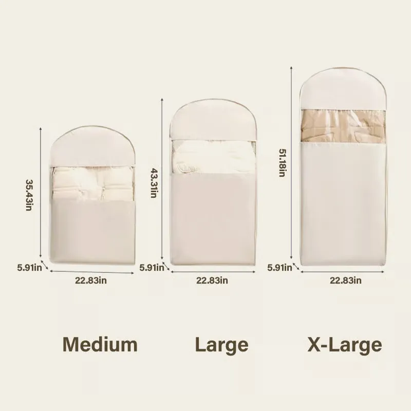 🏆Flash Sale⚡ 50K+ SOLD! Almost Gone-💥🔥2025 Space Saving Hanging Garment Bag with Self Compression Zipper,Best gifts