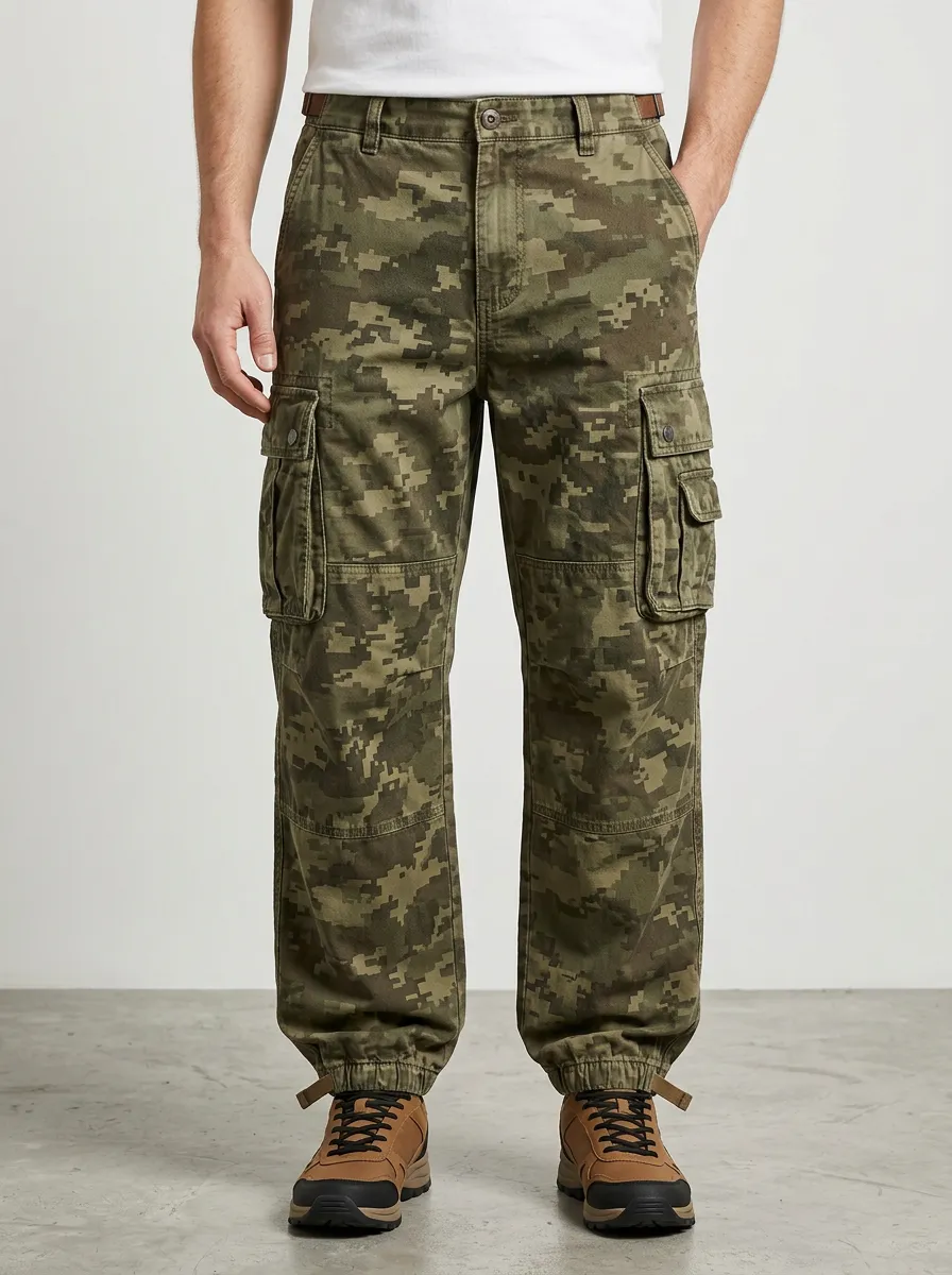 Digital Camo Camouflage Outdoor Camouflage Cargo Pants
