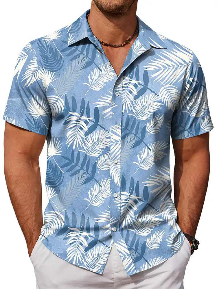 Casual Hawaiian Printed Vacation Shirt