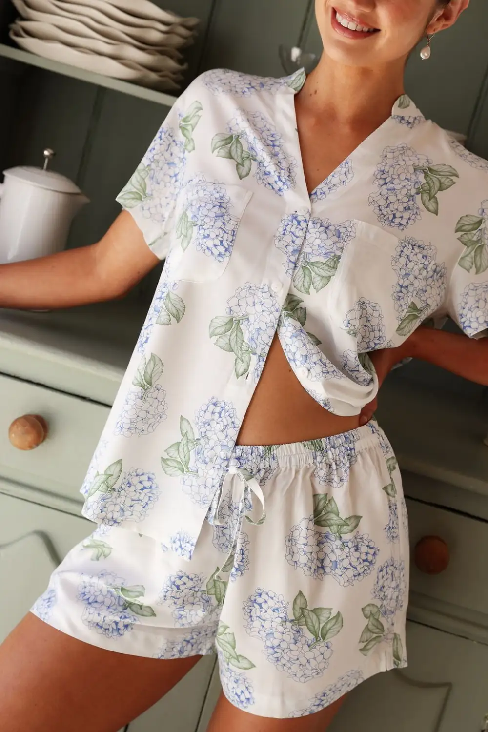 Pajama Set Hydrangea