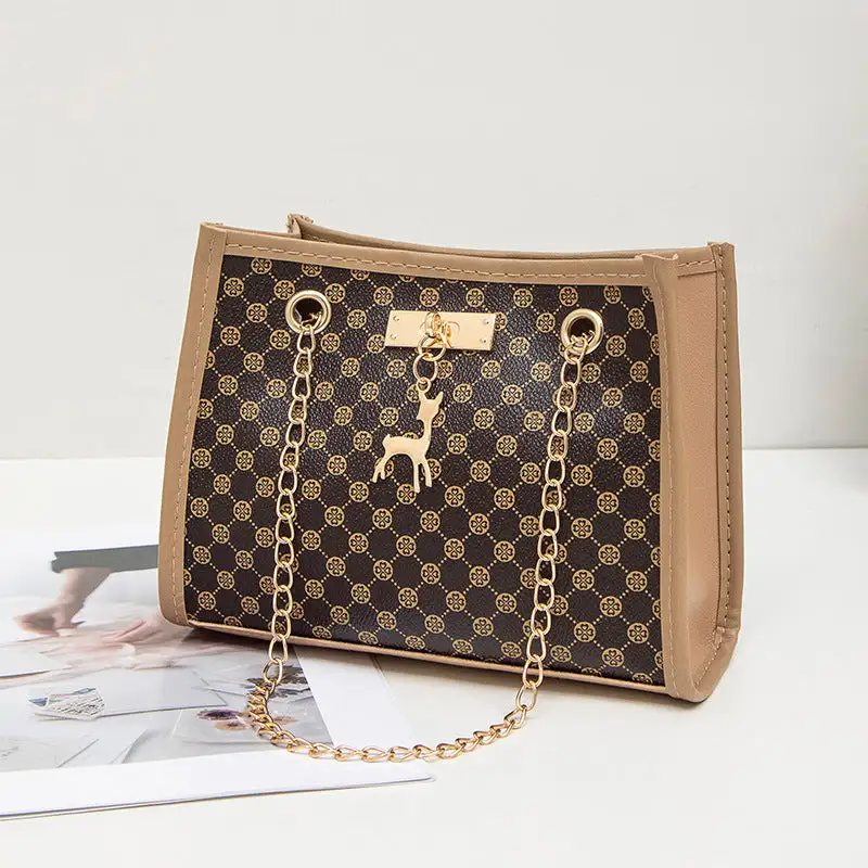 Quilted Embroidered Shoulder Bag