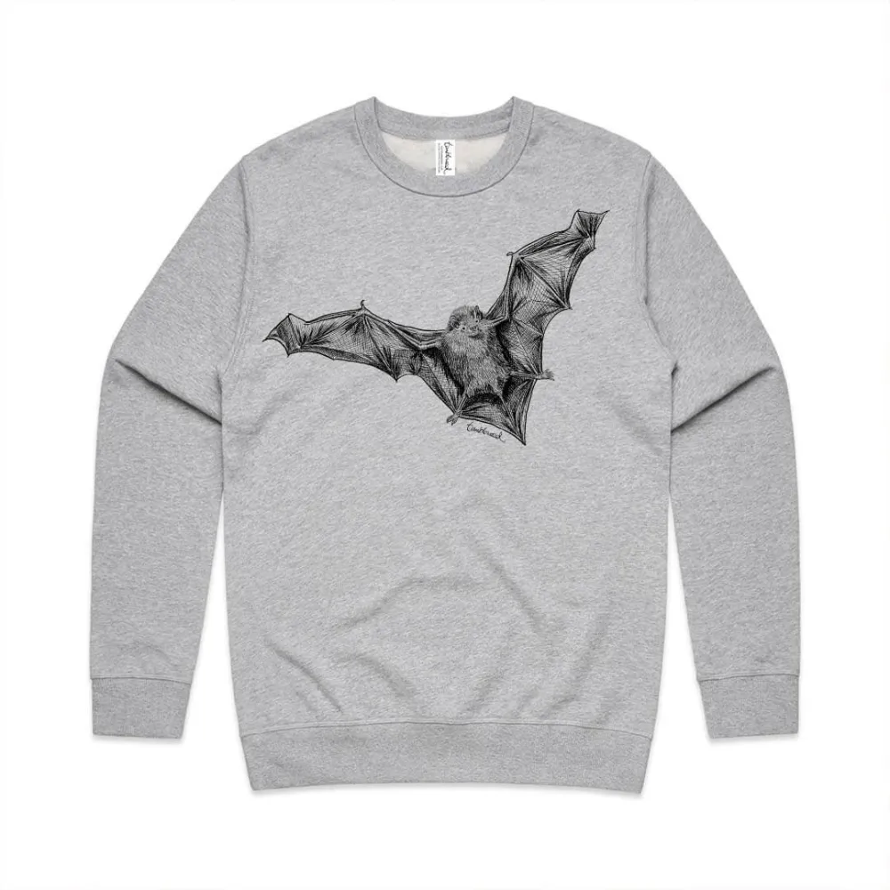 Simple bat pattern versatile casual sports shirt