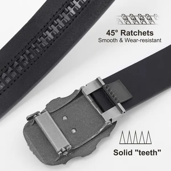 🔥LAST DAY 49% OFF - Adjustable Ratchet Western Belt (With Western Buckle)