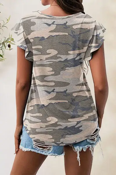 Cozy Round-Neck Short-Sleeve Cotton T-Shirt