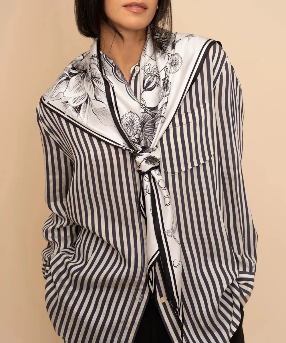 Casual Style Silk Triangle Scarf