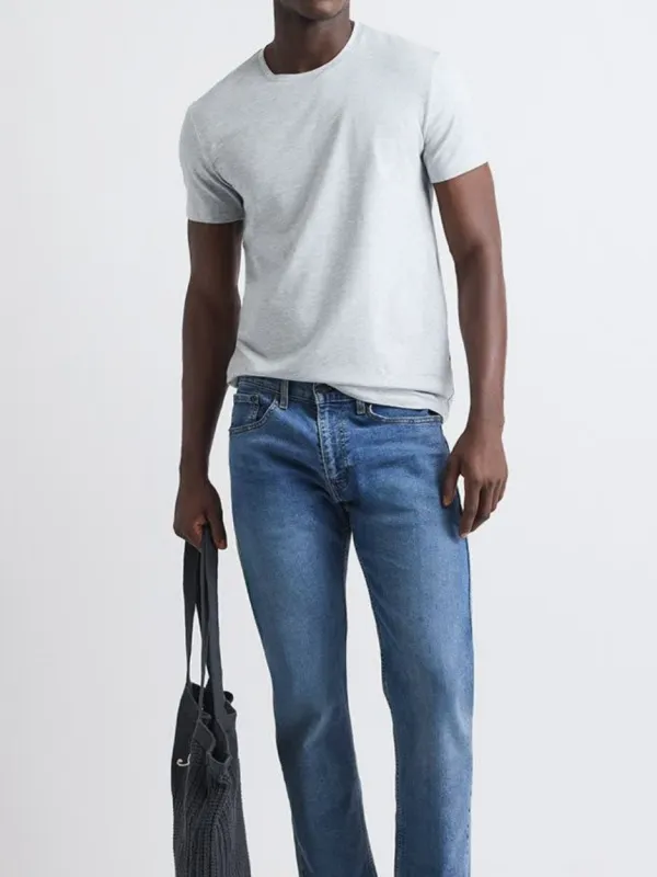 Light Grey Short Sleeve Crew-Neck T-Shirt