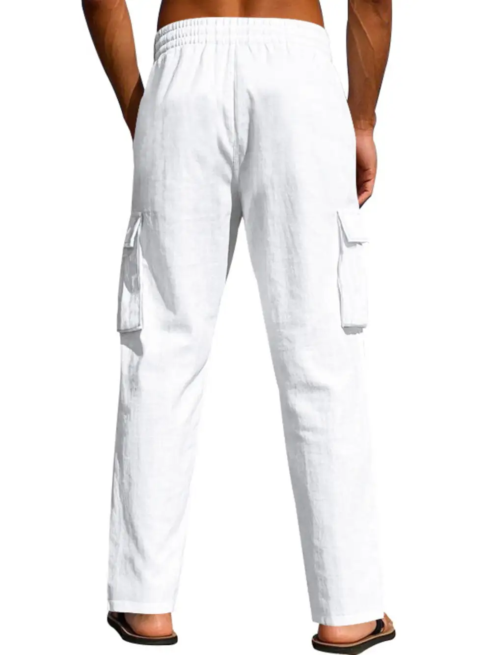 Men's Full Size Relaxed Fit Cargo Drawstring Pants