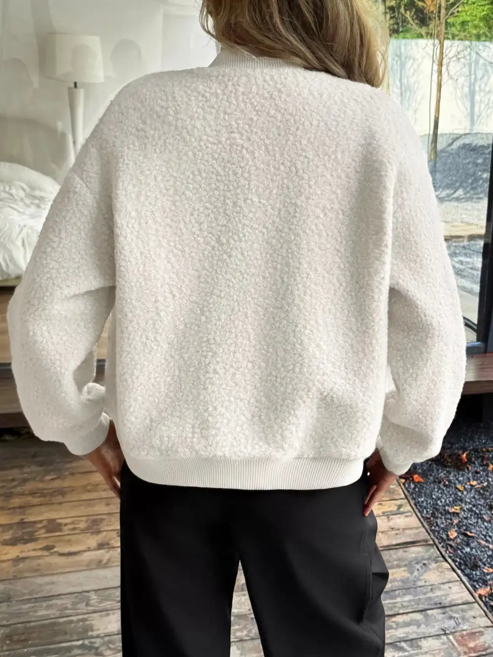Snap Down Dropped Shoulder Jacket Easy Layering Piece