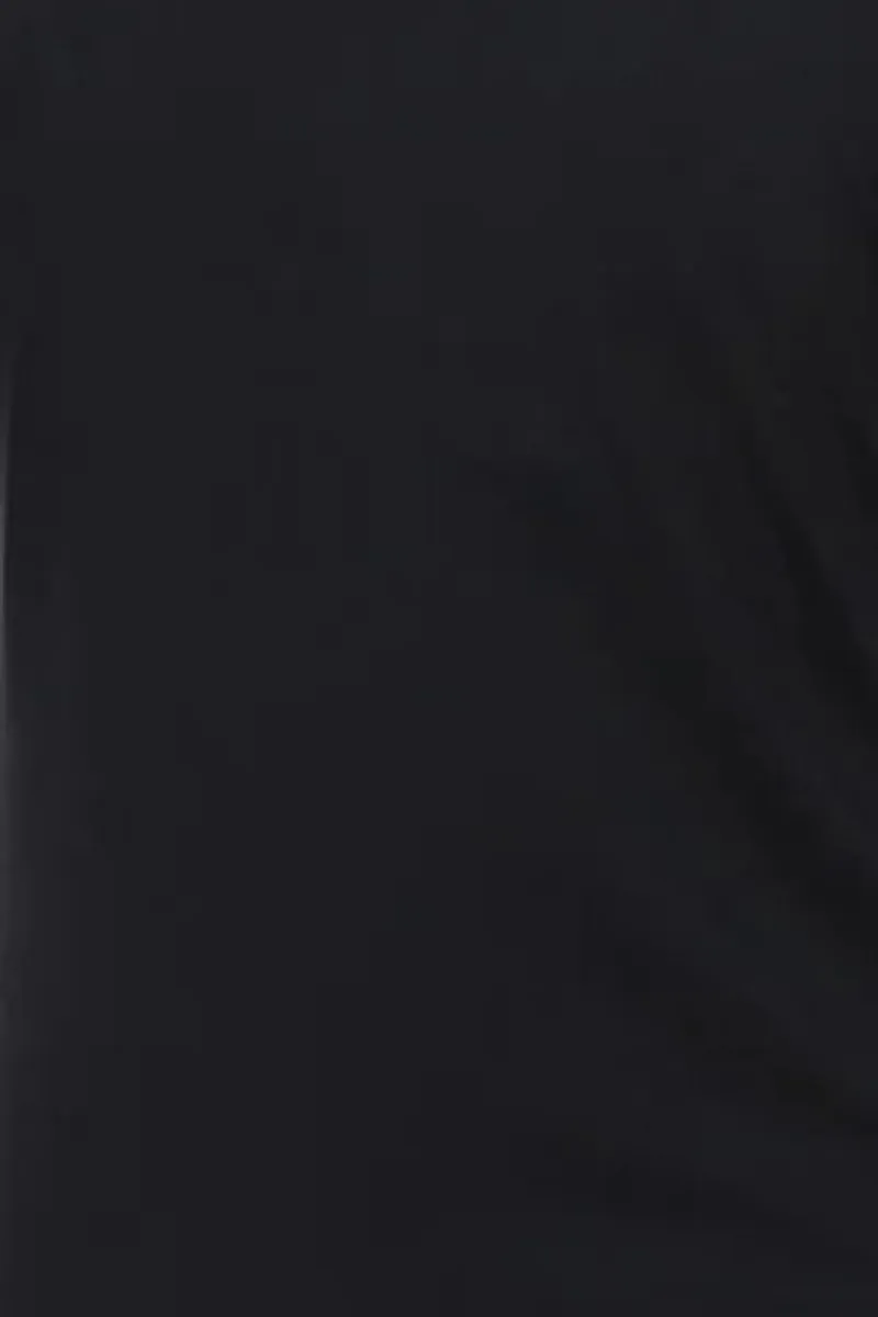 Solid Slub-Knit V-Neck Tee