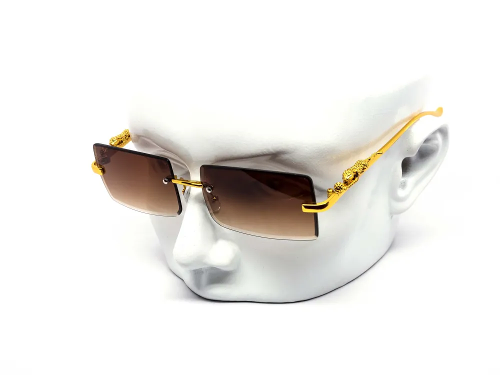 12-Pack Rimless Cat-Eye Gradient Sunglasses