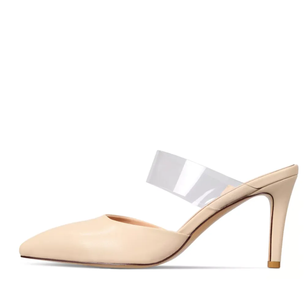 Faux Leather Pointed Toe Stiletto Pumps
