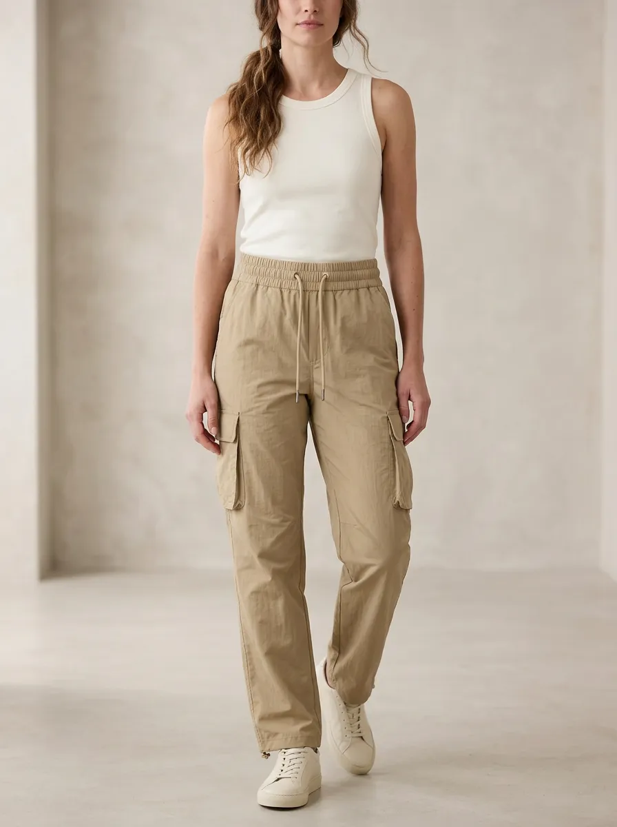 Women's Classic Sport Inspired Cargo Cargo Work Pants