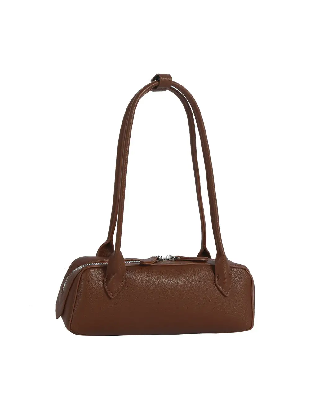 Barrel Shape Faux Leather Shoulder Bag