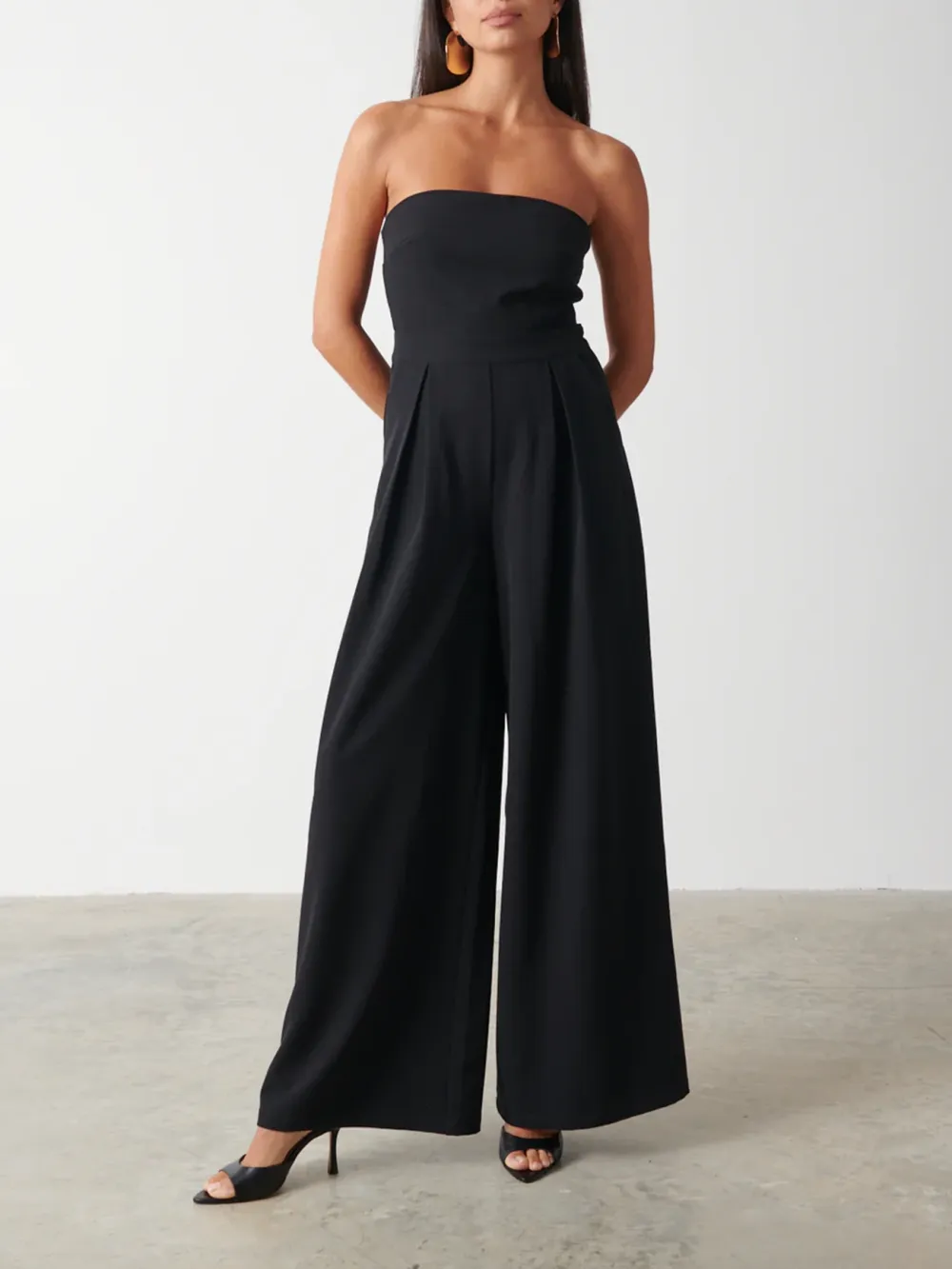 Sleeveless Bandeau Jumpsuit