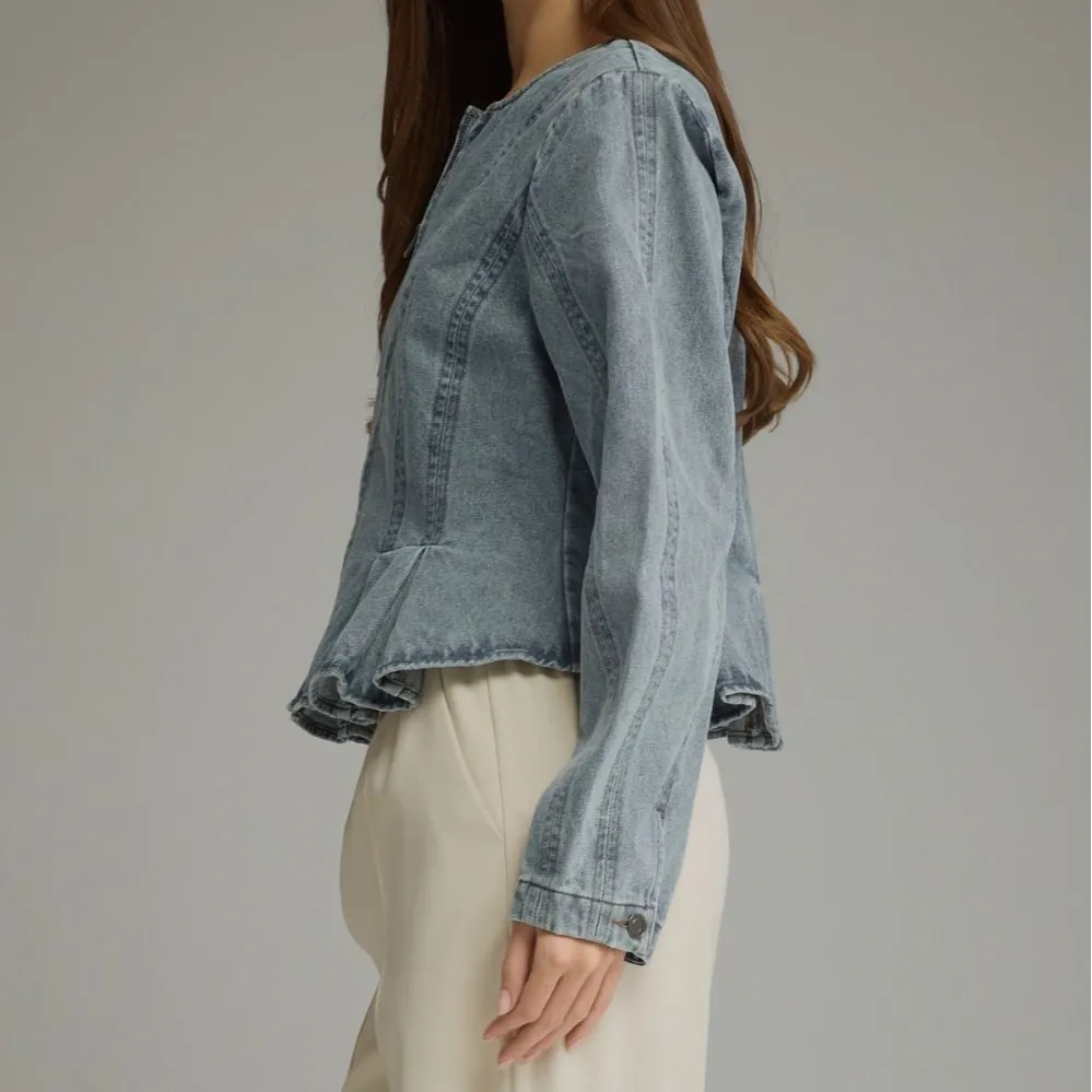 Stitched Peplum Jacket