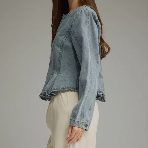 Stitched Peplum Jacket