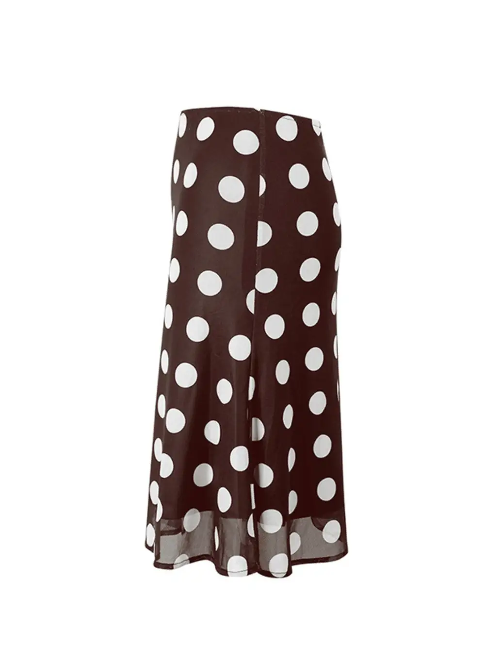Sharp Mesh Polka Skirt
