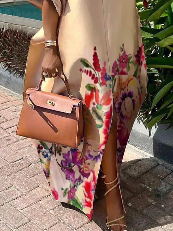 Half Neck Maxi Dress