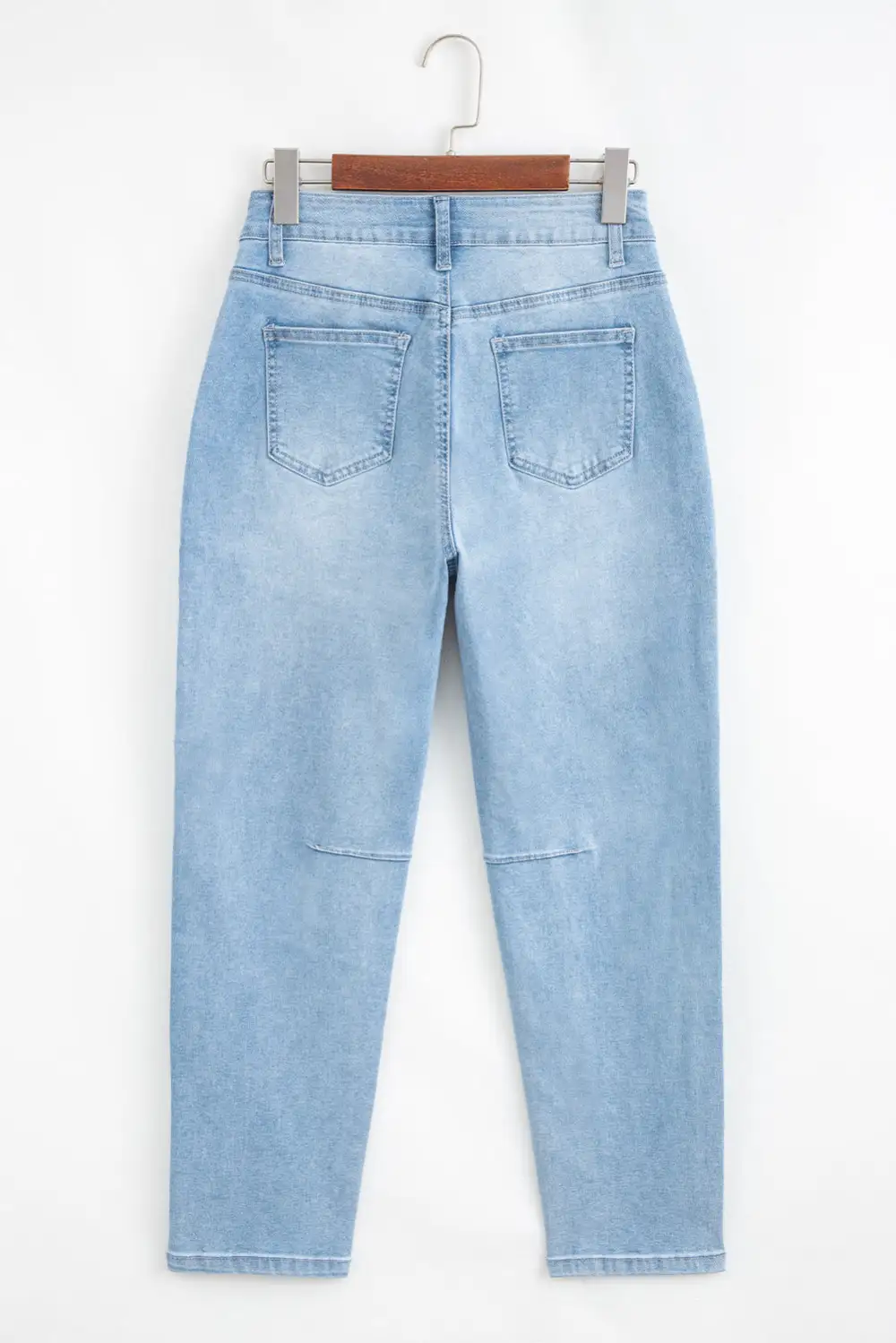 Barrel Relaxed Patch Pocket High Rise Jeans