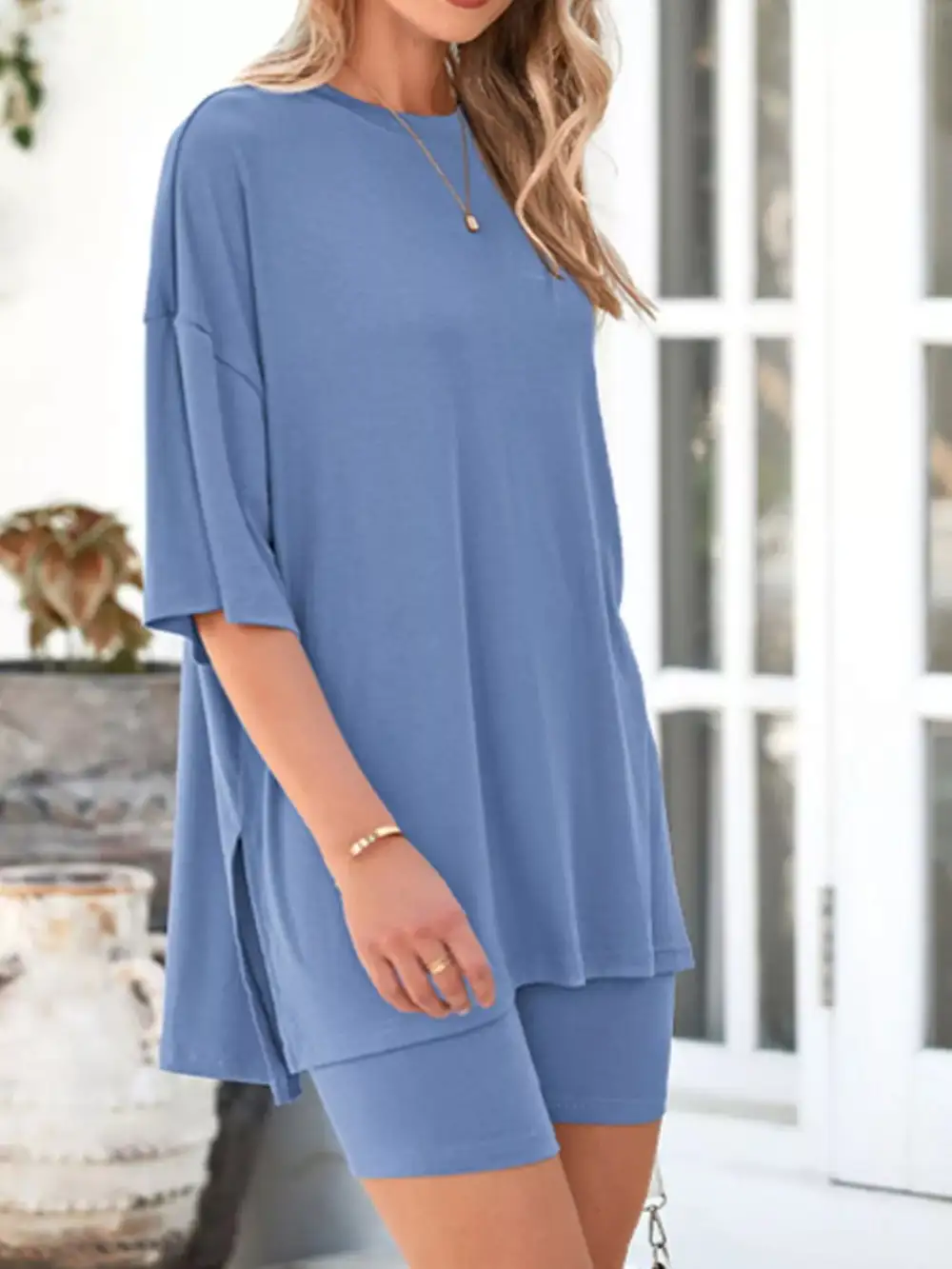 Half Sleeve T Shirt and Shorts Set
