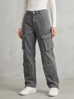 Minimal Multi Pocket Sport Look Women's Multi Pocket Cargo Pants