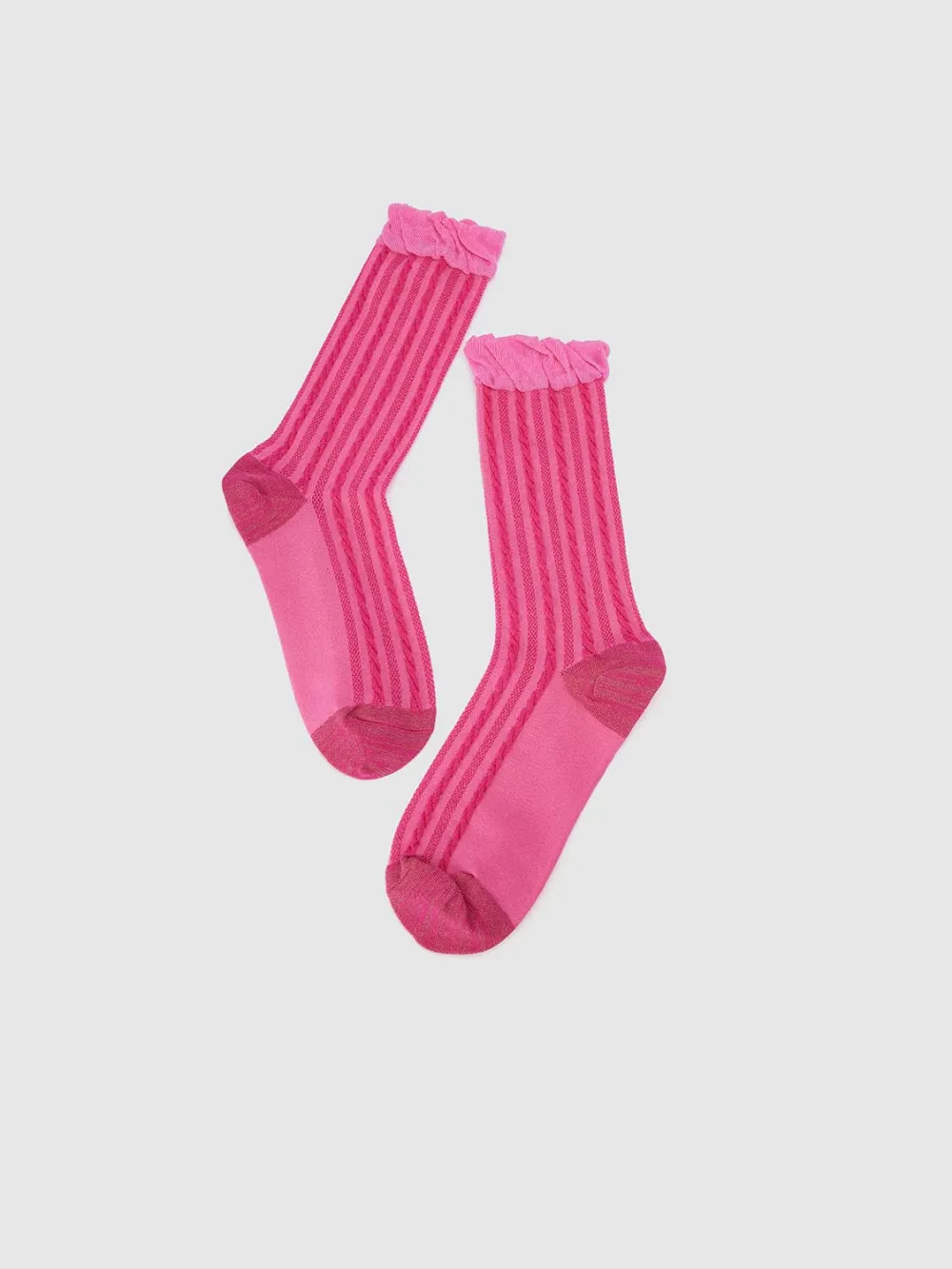 Stripe Ruffled Socks