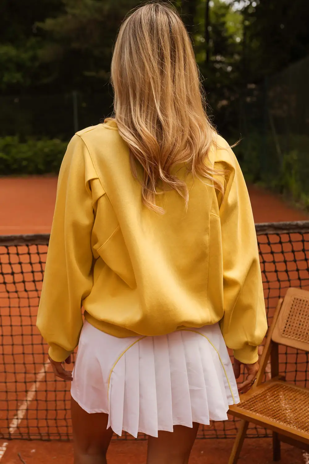 Balloon Sleeve Pullover Sweatshirt
