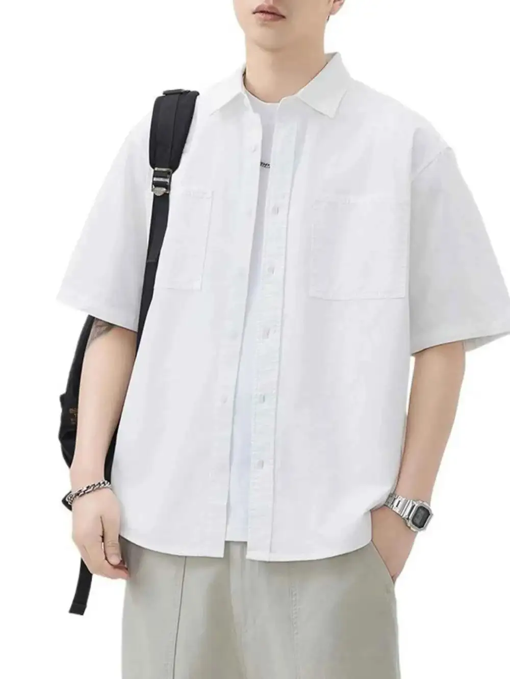 Button Up Half Sleeve Shirt