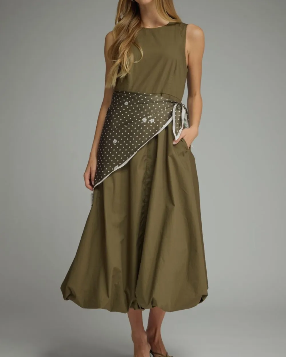 Scarf Accent Dress