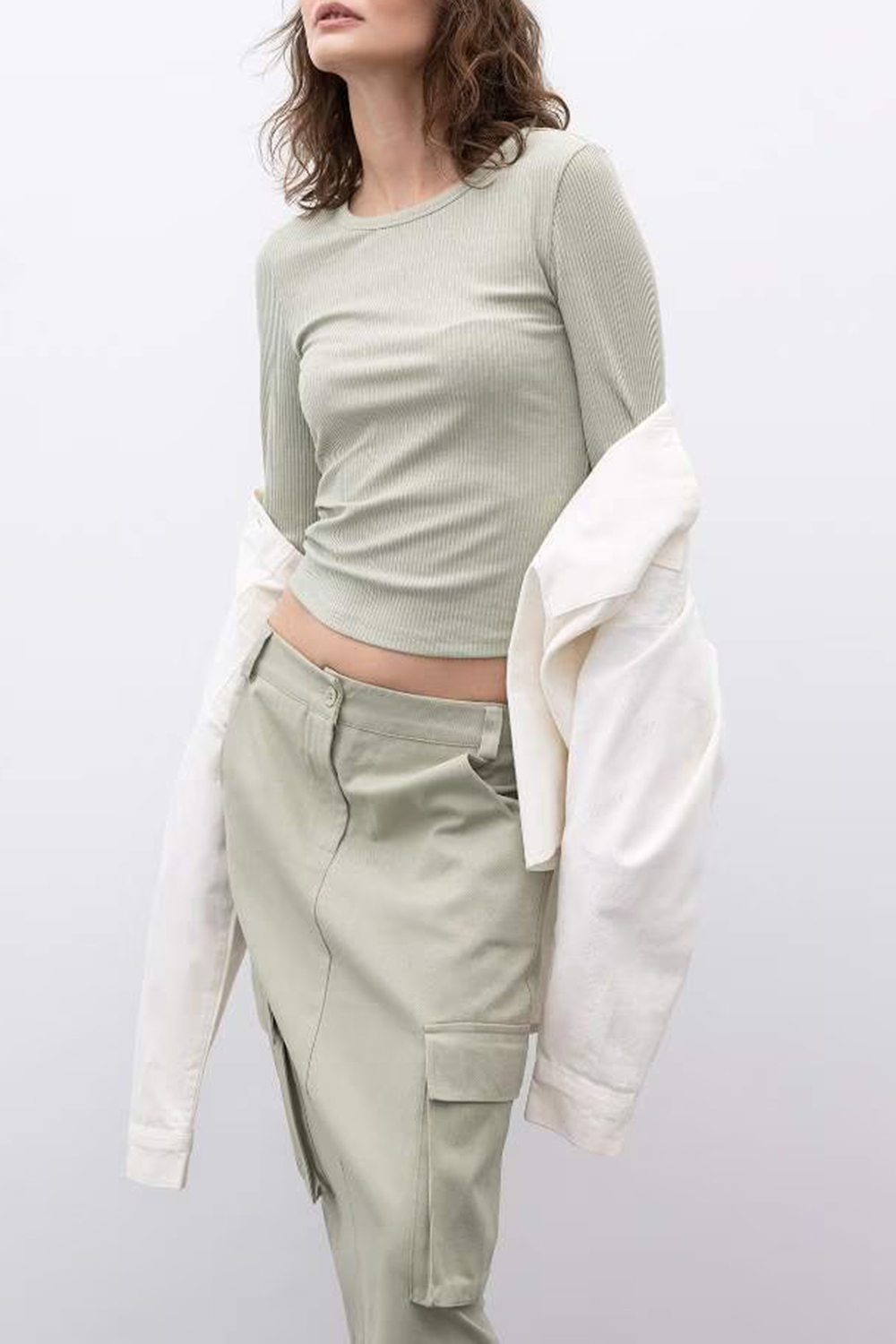 Soft Cotton Solid Long Sleeve Tee