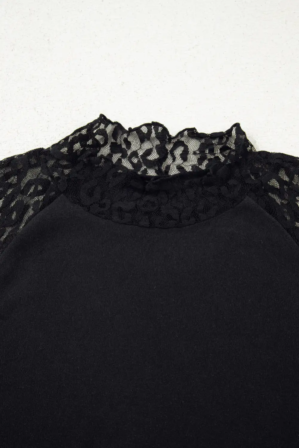 Leopard Print Mesh Knit Top