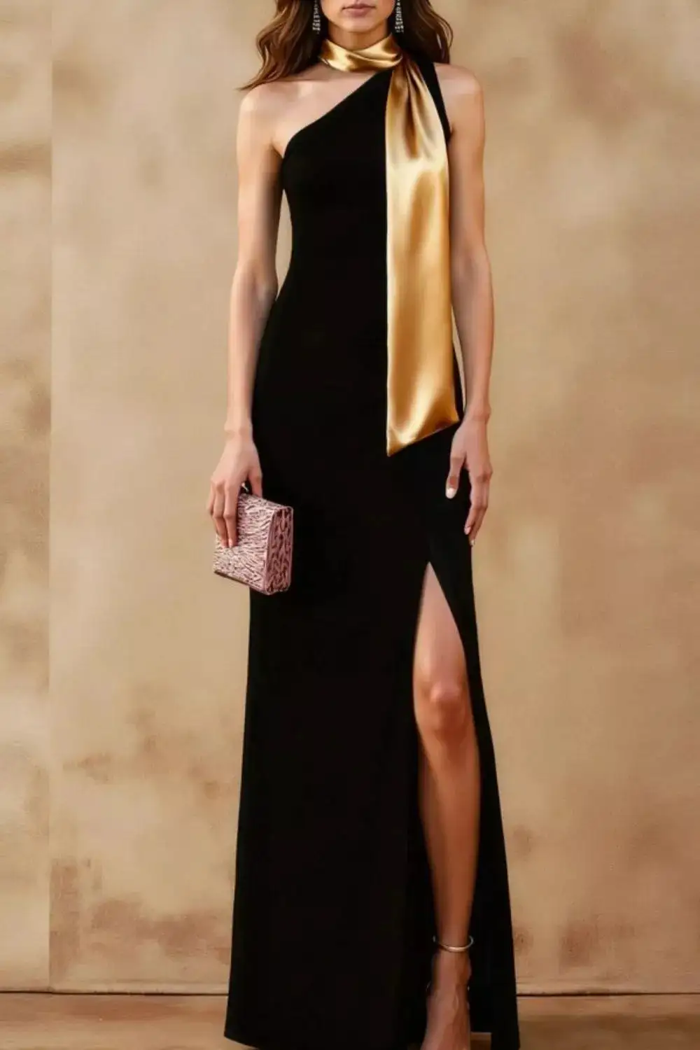 Smooth Finish Slit Maxi Dress
