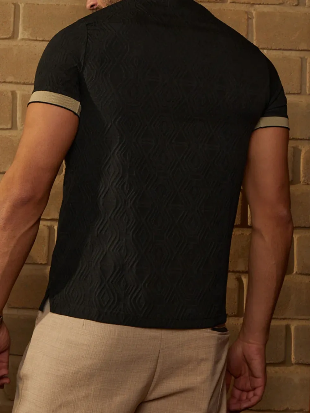 Casual Style Half Sleeve Polo T-Shirt