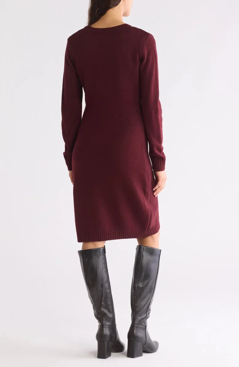 Long Sleeve Sweater Dress