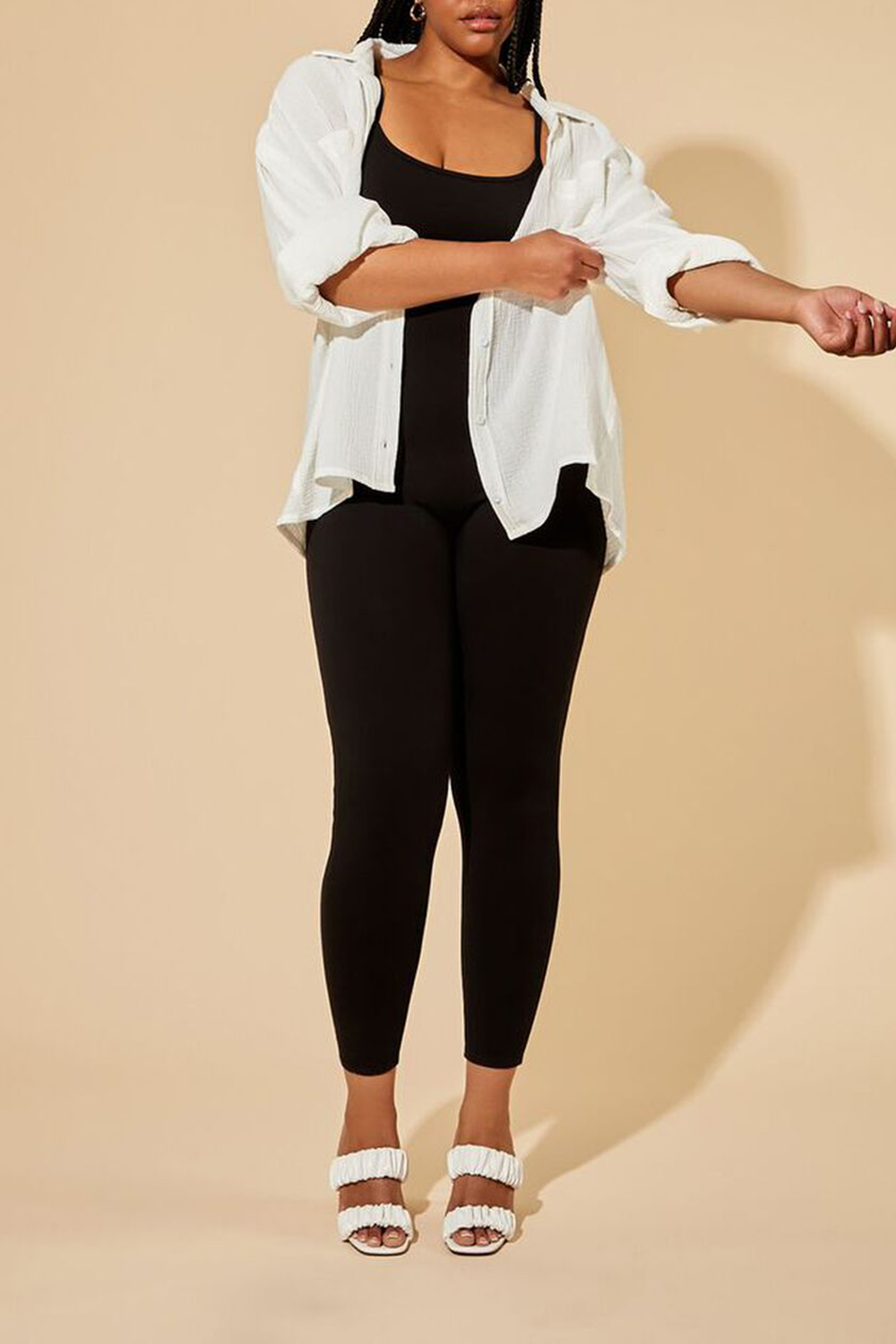 Plus Size Fitted Cami Jumpsuit